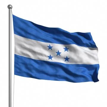 Flag of honduras Stock Illustration