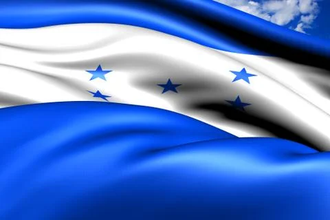 Flag of honduras Stock Illustration