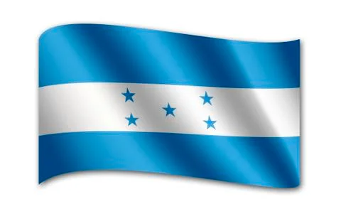 Flag of honduras Illustrazione stock