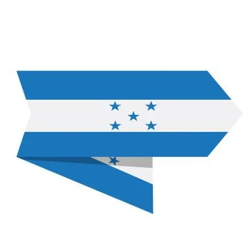 Flag of Honduras on a label Ilustração Stock