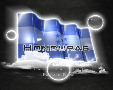 Flag Honduras quality designer flag Stock Illustration