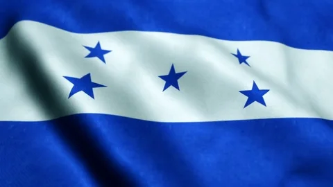Flag of Honduras - Seamless Looping Stock Footage