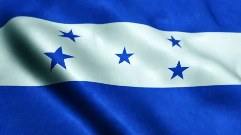 Flag of Honduras - Seamless Looping Видео 221452606