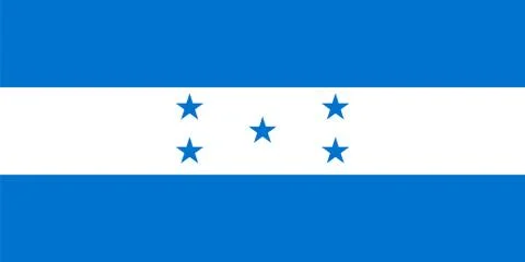 Flag of Honduras Vector illustration Illustrazione stock