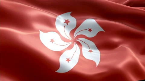 Flag Hong Kong Video stock 47746396