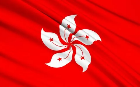 Flag of Hong Kong Stock Illustration