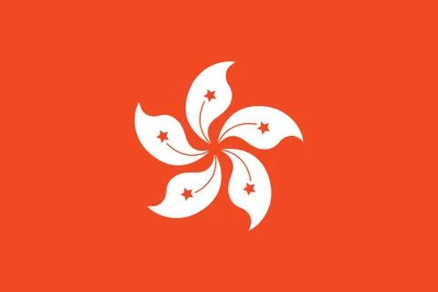 Flag of Hong Kong Stock Illustration