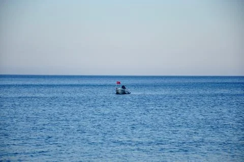 Flag on the Horizon Stock Photos