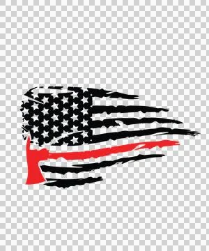 Flag A Horizontal Distressed Striped With Variation A Stock Illustration