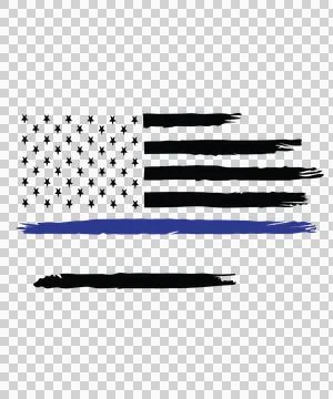 Flag Horizontal With Thick Brush Stroke Stripes 库存插图