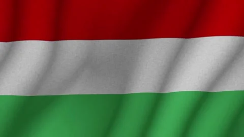 The flag of Hungary. The evolving 3d national flag of Hungary. 1080p HD Stock-Footage 271494992