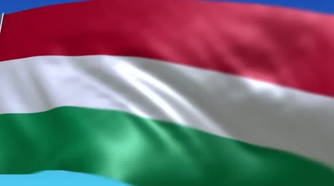Flag of Hungary Stock-Footage 10809042