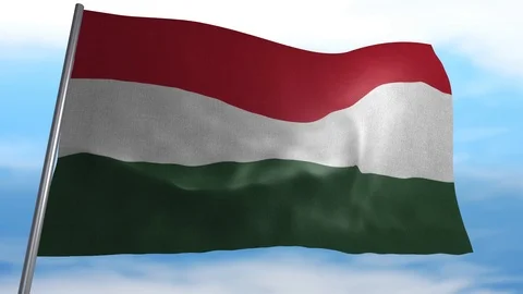 Flag of Hungary Stock Footage 118567984