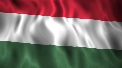 Flag Hungary Stock Footage 128176408