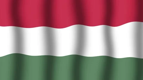 Flag of Hungary Stock Footage 175745660