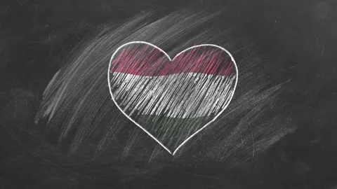 Flag of Hungary Stock Footage 328525313