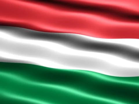 Flag of hungary Stock Illustration