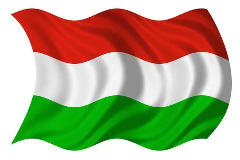 Flag of hungary Stock Illustration