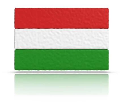 Flag of hungary Stock Illustration