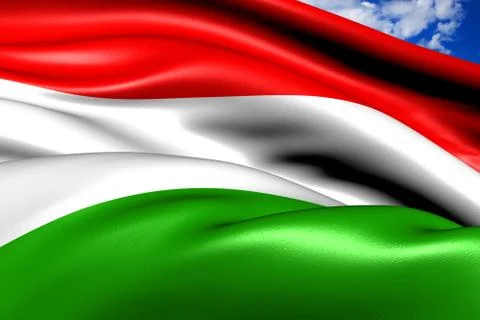 Flag of hungary Stock Illustration