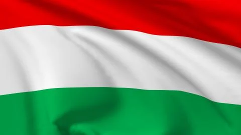 Flag of hungary Stock Illustration
