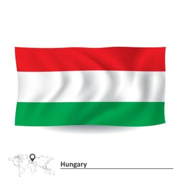 Flag of Hungary Stock Illustration