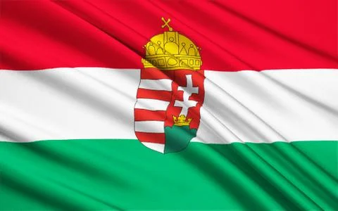 Flag of Hungary Stock Illustration
