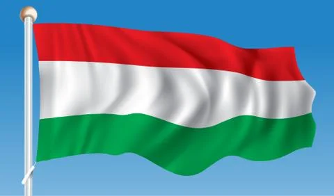 Flag of Hungary Stock Illustration