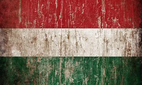 Flag of Hungary Illustrazione stock