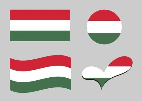 Flag of Hungary Stock Illustration