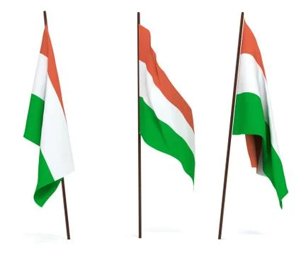 Flag of Hungary Stock Photos