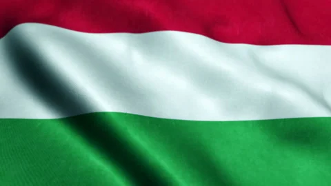 Flag of Hungary - Seamless Looping Video stock 221452674