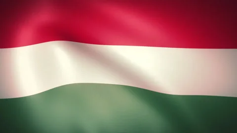 Flag of Hungary Waving in the Wind (LOOP) Stock Footage 161275309