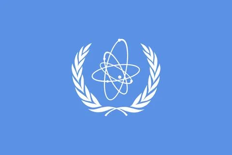 Flag of IAEA - Vector illustration. Stock Illustration
