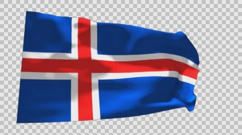 Flag of Iceland Stockbeeldmateriaal 60942090
