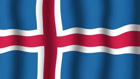 Flag of Iceland Vidéo 175746443