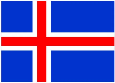 Flag of Iceland Stock-Illustration