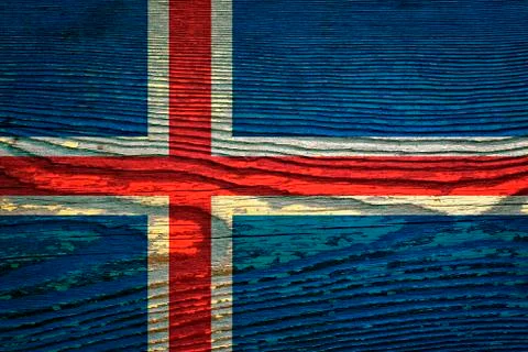 Flag of Iceland Stock Photos