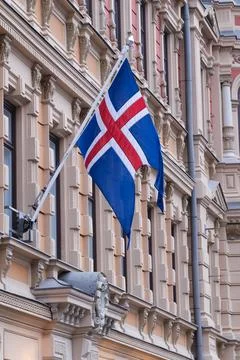 Flag of Iceland Stock Photos
