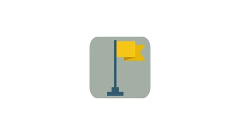 Flag icon animation for video motion graphics Stock Footage 150060054