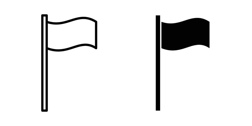 Flag icon concept. best for web design Stock Illustration