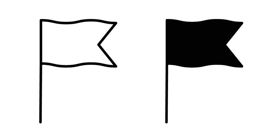 Flag icon design. Simple Vector illustrations.. Stock Illustration