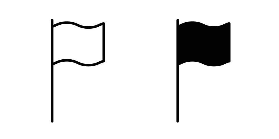 Flag icon design. Simple Vector illustrations.. Stock Illustration