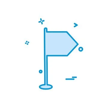 Flag icon design vector Stock Illustration