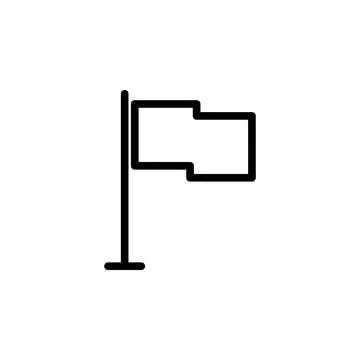 Flag icon. Element of simple icon for websites, web design, mobile app, info Stock Illustration