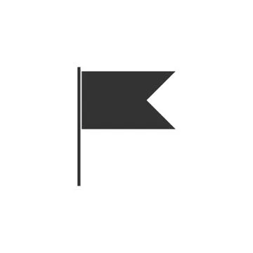 Flag icon flat Stock Illustration