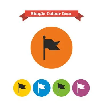 Flag icon Stock Illustration