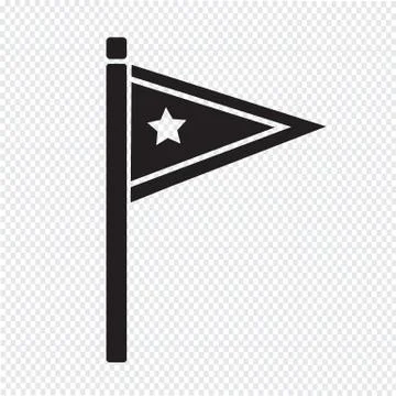Flag icon Stock Illustration