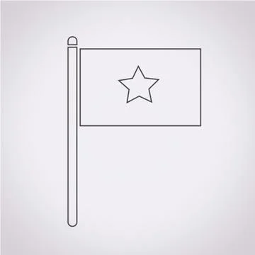 Flag icon Stock Illustration