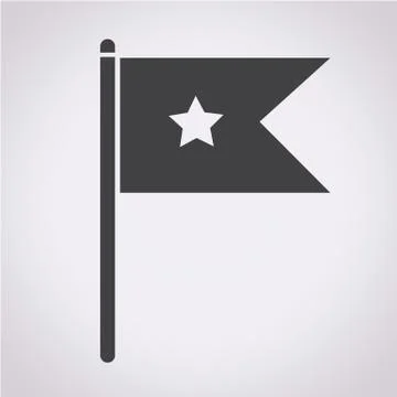 Flag icon Stock Illustration